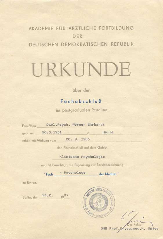 Klinischer Psychologe